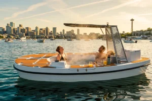 Seafair and Blue Angels From a Lake Union Hot Tub Boat